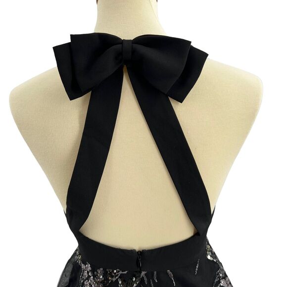 Dress The Population Sequined Open Back Dress Small New - Picture 6 of 8